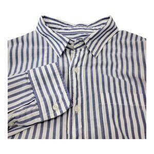 American Eagle‎ Everyday Relaxed Poplin Button-Up Shirt Mens XL